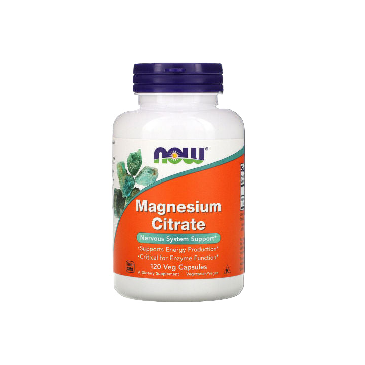 Now Magnesium Citrate 120Veg Capsules