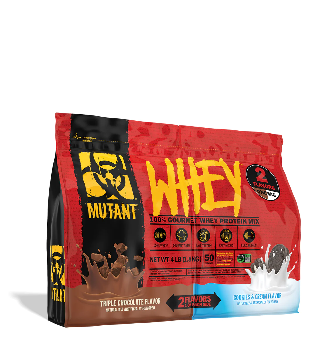 Mutant Whey 100% Whey Protein - 4 LB Dual Chambers