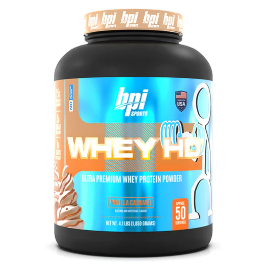 BPI Sports Whey HD Ultra Premium Protein Powder - 4.1 Lbs (50 Servings)