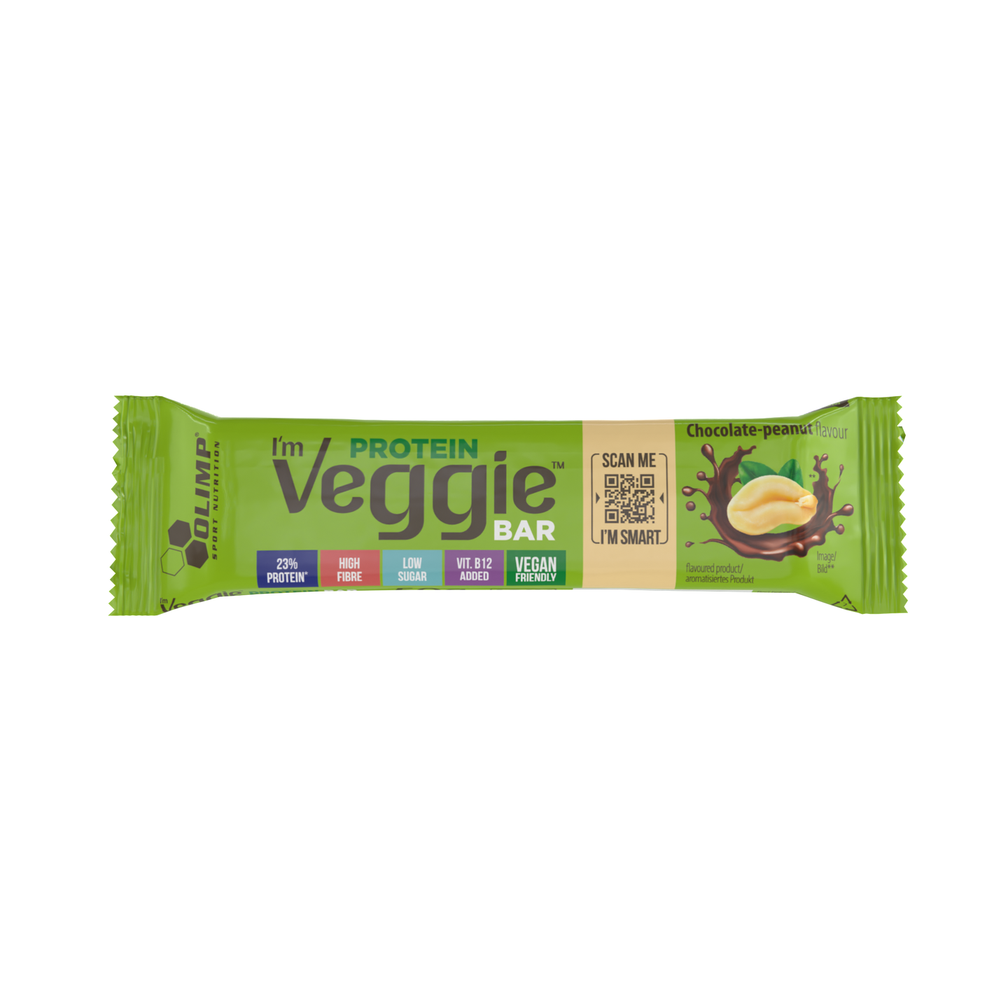Olimp I'M Veggie Protein Bar Chocolate-Peanut 50g - 1 box