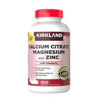 Kirkland Calcium Magnesium and Zinc with Vitamin D3 500 tablets