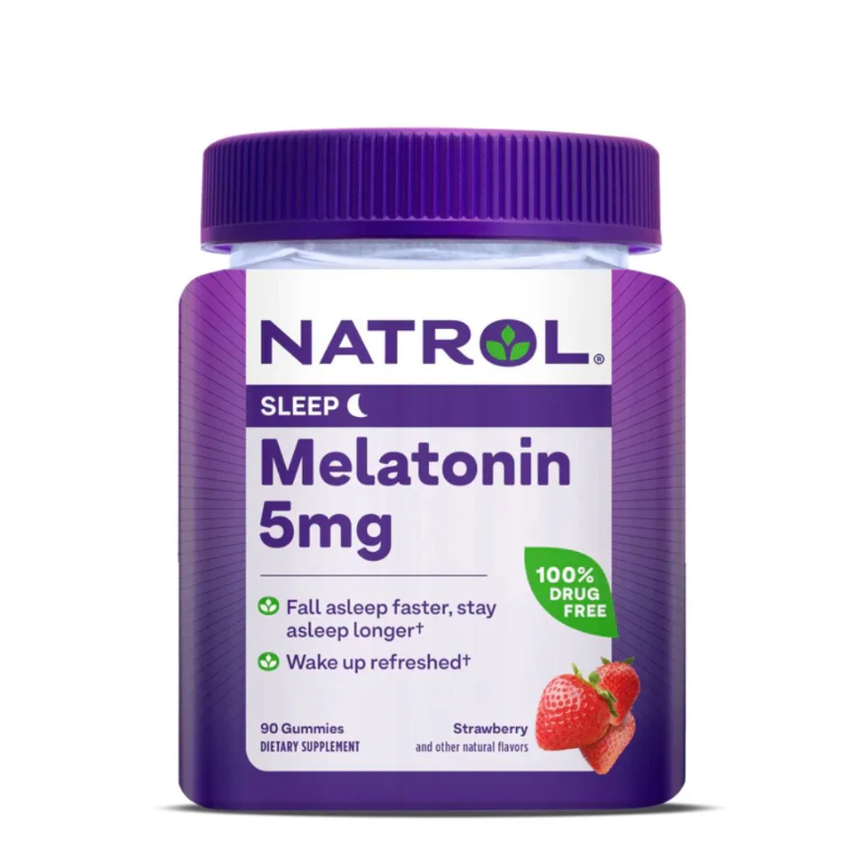 Natrol Melatonin, Strawberry, 5 mg, 90 Gummies