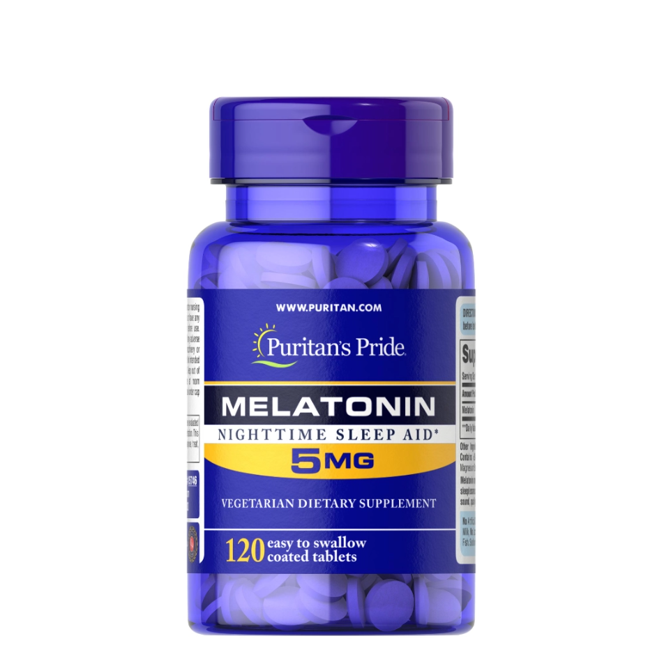 Puritans' Pride Melatonin, 5 mg, 120 tablets