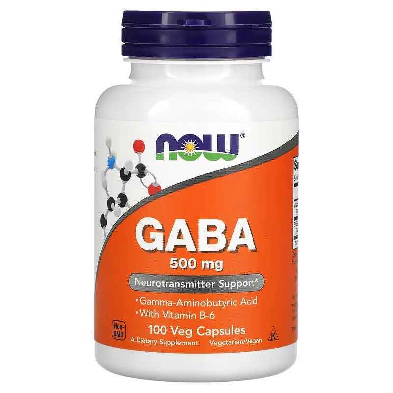 Now GABA 500mg - 100Veg Capsules