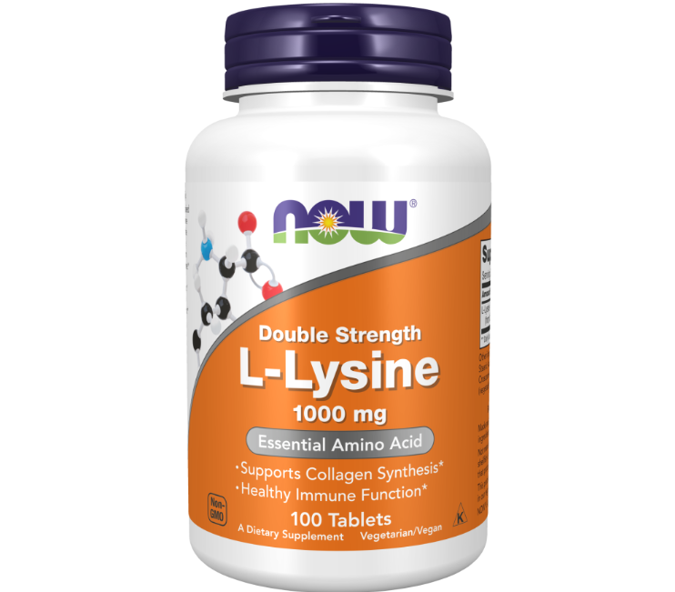 Now foods L-Lysine, Double Strength 1000 mg Tablets