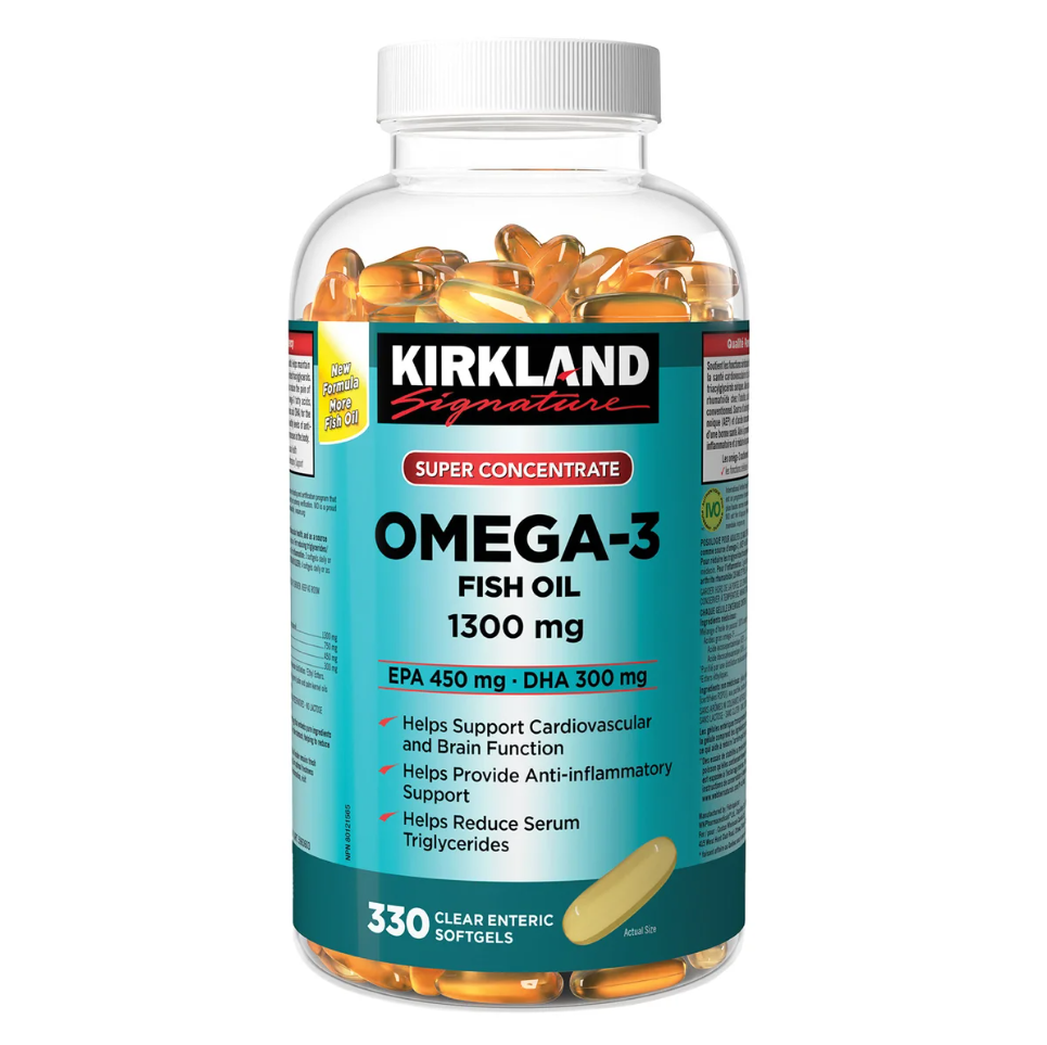 Kirkland Signature Super Concentrate Omega-3 Fish Oil, 330 Softgels